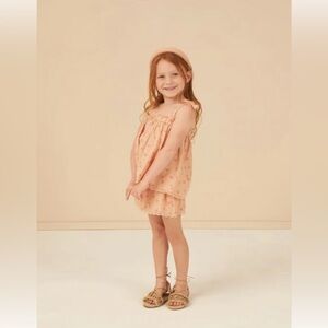 Rylee & Cru Pink Flower Print Top and Shorts - Age 8-9